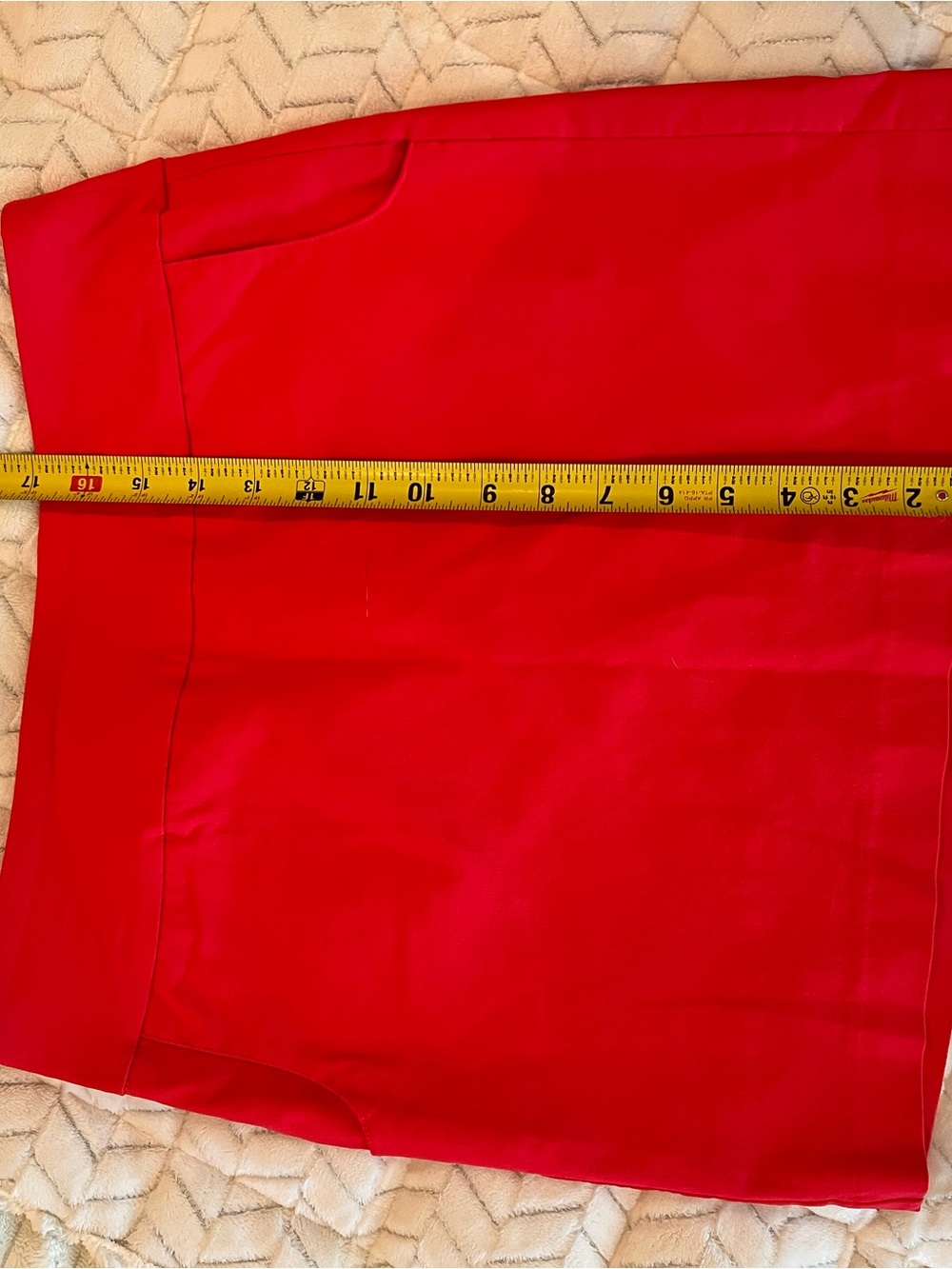 Zac & Rachel Bright Red Mini Skirt/Skort - Picture 5 of 8